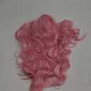 Long Wavy Pink Wigs for Women Middle Part Pastel Pink Wig 26 Inch Natural Wave Synthetic Wig Heat Resistant Wigs for Halloween Cosplay Daily Party Use