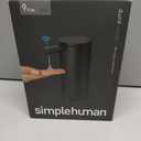 simplehuman 9 oz. Touch-Free Automatic Rechargeable Sensor Pump, Matte Black Stainless Steel, New