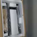 Evermagin 45" Tall Nightstands Set of 2 with Light, Nightstand with Charging Station, USB Ports and Outlets, Bedside Table End Table with 2 Fabric Drawers for Bedroom, Dorm, Black