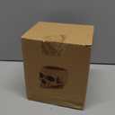 READAEER Skull Planter with Drain Hole, Resin Skull Shaped Flower Pot Candy Bowl, Gothic Decoration for Home Office Desk- White