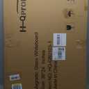 H-Qprobd Glass Whiteboard 36"x24" Magnetic Dry Erase White Board for Wall, Includes 12 Magnets, 8 Markers and 2 Erasers (Glass 36"x24")