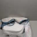 Chair Cushions for Dining Chairs, D-Shaped Seat Cushions with Removable Washable Cover and Ties, Chair Pads for Kitchen, Indoor Dining Room, Patio Chairs, 17'' x 16'', Set of 4, Blue