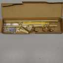 Gold Curtain Rods for Windows 32-62 inch with Twisted Cage Finials, Adjustable Curtain Rod Set with Brackets, Heavy Duty Curtain Rod for Bedroom, Living Room, Decorative 5/8" Diameter Curtain Rod