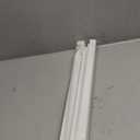LazBlinds No Drill Zebra Blinds for Windows 30" W x 72" H, White