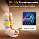 Leg Compression Massager for Circulation, Calf and Foot Massager with Heat, Compression Boots for Sore Muscle Relaxation, 6 Modes 12 Intensities 3 Timers, Gifts for Fathers Men and Women