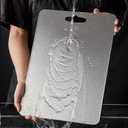 Titanium Cutting Board, New Titanium Cutting Board, Top, 100% Pure Titanium Cutting Boards for Kitchen, Healthy Premium Dual-Sided Chopping Board for Fruit, Meat, Vegetable. (Large - 18" x 12")