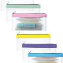 Mr. Pen- Clear Pencil Pouch, 6 Pack, Morandi Color, Pencil Bags, Clear Makeup Pouch