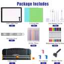 The All-in-One Tool Set for Cricut Machine - Craft Kit with Weeding Tools, LED Light Pad, Paper Cutter, Cutting Mats, Brayer Roller, True Control Knife for Crafting Projects