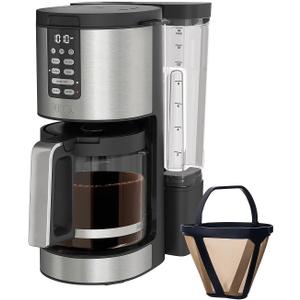 Ninja 14 Cup , Programmable Coffee Maker XL Pro with Permanent Filter, 2 Brew Styles Classic & Rich, 4 Programs Small Batch, Delay Brew, Freshness Timer & Keep Warm, Stainless Steel, DCM201