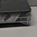 BOOSINY Grey Stainless Steel Dish Drainers Drying Rack for Kitchen Counter with Drainboard, Rust Proof Metal, Space Saving, Modern Aesthetic, Compact Plates Strainers with Extra Mat (Gray)