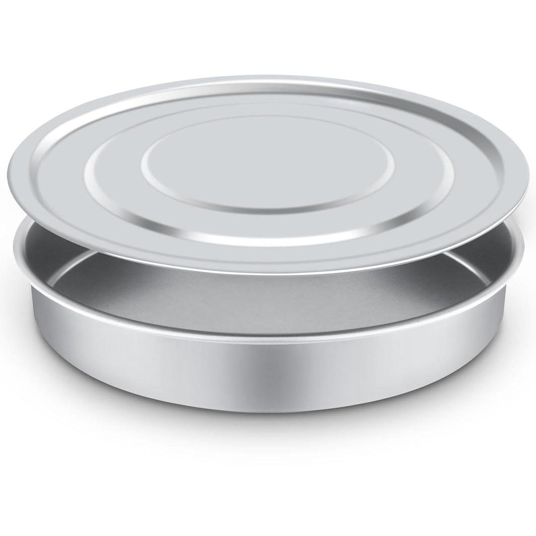 Lab Sieve Pan with Lid, Chromium-Plated Steel Test Sieves Pan, Economy Standard Analysis Sample Test Sieves for Industrial Laboratory Homes, 12Inch/30cm Diameter 2.75in/7cm Height