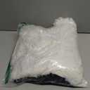 XeGe Fluffy Stuffed Animal Storage Bean Bag Chair Cover(No Filler), Washable Soft Bean Bag Cover for Plush Toys or Textile, Plush Shaggy Large Bean Bag for Adults Kids Teens, Beige, Large (38"x38"x40"))