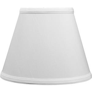 Aspen Creative 58910, Empire Uno Lamp Shade, White, 5" Top x 9" Bottom x 7" Slant Height, Slip UNO 33mm