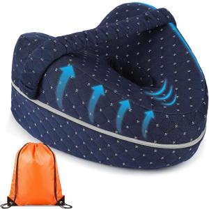 Revoget Alignment Pillow for Side Sleepers, Relieve Leg Pain & Sciatica 2026 New Knee Pillow for Side Sleepers, Hips Buttocks Back Sciatica Relief Pillow with Adjustable Strap (Star Blue)