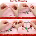 Christmas Advent Calendar Jewelry Set 2025, 24 Days Necklace Set Xmas Bracelet with DIY Charm Making Kit, Xmas Countdown Gift for Girls Teen Women (Silver)