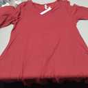 Dearcase Tunics 3/4 Sleeve Plus Size Tops for Women V Neck Loose Fit Flowy Clothing for Leggings