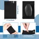 Nuanchu 4 Pairs Compression Arch Support Sleeves with Gel Pad Inside Metatarsal Compression Arch Support Brace Cushioned Gel Foot Sleeves for Women Men Flat Foot Pain Relief (Black)