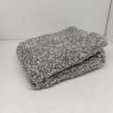 Yimobra Bathroom Rugs Non Slip Washable 36x24, Ultra Soft and Water Absorbent Bath Mats, Plush Fluffy Shower Mat Outside, Luxury Microfiber Thick Matts for Bathroom Floor/Tub, Light Gray and White