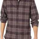 Vince Mens Cabrillo Plaid L/ S, Dk Deep Wine, S