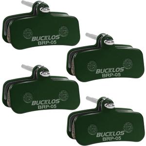 BUCKLOS Bike Disc Brake Pads - Bicycle Disk 4 Piston Pads for Shimano D02S D03S Saint Deore XT XTR SLX Zee/Tektro/TRP for Mountain Bike/Road Bike/Ebike/MTB