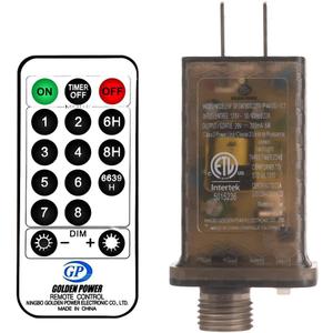 KNONEW 8 Mode Remote and UL Plug for 1500 Christmas String Lights