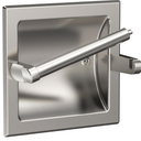 Brushed Nickel Recessed Toilet Paper Holder, Contemporary Hotel Style Pivoting in Wall Toilet Paper Holder - Recessed Toilet Tissue Holder, Regular Roll