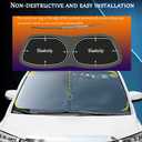 Auto Windshield Sun Shade Custom Fit for Chevrolet/Chevy Equinox 2018-2023 Foldable Car Front Window Sunshade Accessories Sun Visor Protector Reflective Cover Block UV Rays & Sun Heat(Black)