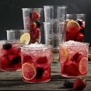 Mason Craft & More 8 Piece Glass Drinkware Set of Tall and Short Tumblers Set