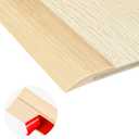 20Ft Carpet Floor Transition Strip, Self Adhesive Floor Edging Trim Strip, PVC Threshold Cover for Doorway, Floor Divider Strip Suitable for Threshold Height Less Than 5 mm - Beige Cream