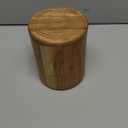 NIRMAN Acacia Wood round wooden storage jar with Lid for Keeping Cookies, Coffee, Flour, Sugar, Rice & Other Dry Foods (4.5" x 4.5" x 6")