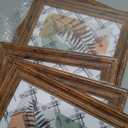 TWING 5x7 Picture Frames Set of 6, Rustic Picture Frame 4x6 with Mat or 5X7 Without Mat, Tabletop Display Wall Mounting Collage Photo Frames Brown Walnut Wood Pattern