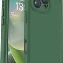 Vooii Compatible with iPhone 16 Pro Max Case, Liquid Silicone Upgrade [Camera Protection] [Soft Anti-Scratch Microfiber Lining] Shockproof Phone Case for iPhone 16 Pro Max 6.9 inch - Green