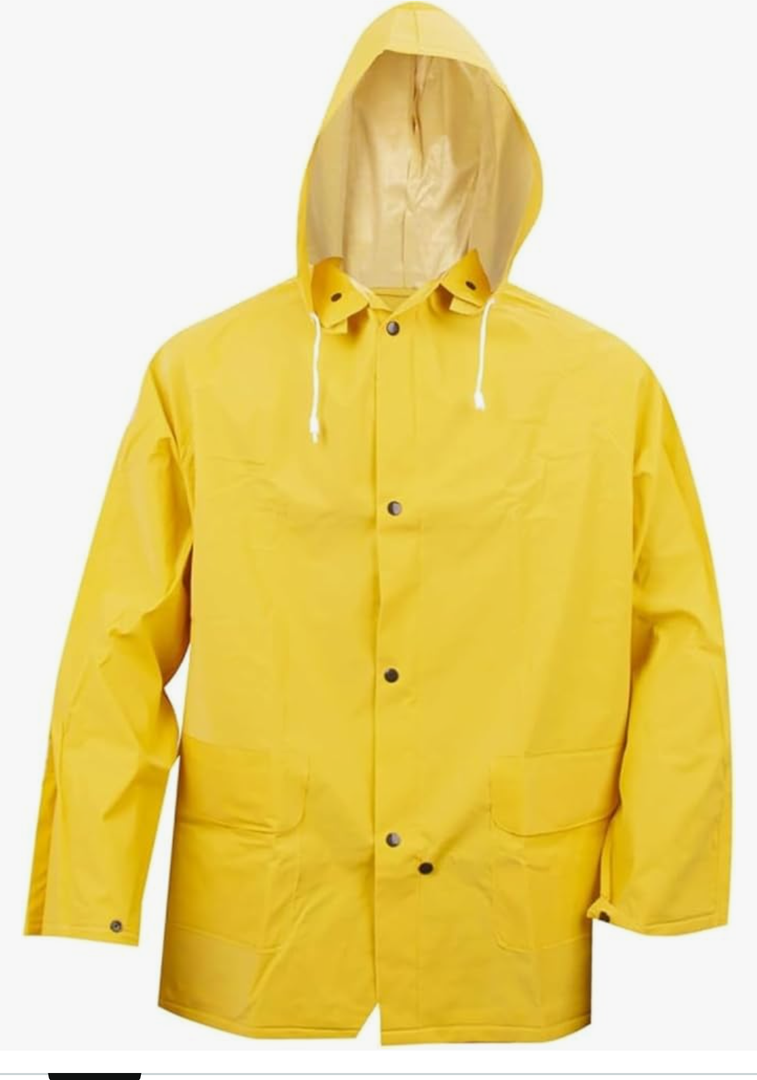 Cordova Unisex Renegade .35 Mm Pvc/Polyester, Corduroy Collar2-Piece Rain Coat L