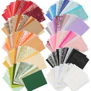 160 Sheets Textured Scrapbook Paper and Mesh Fabric Assorted Set, 10 Color Schemes Mixed Handmade Craft Mulberry Special Paper for Scrapbooking Junk Journaling Supplies, 4.7x6.69 Inch 160 Pcs