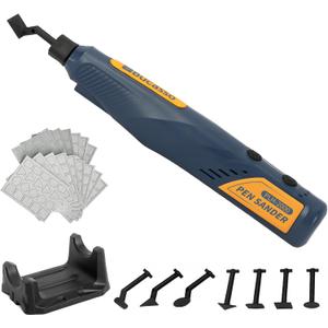 Cordless Pen Sander, 5-Speed and USB Charging with LED Light, Multi-Purpose Power Tool, Mini Power Sander for Sanding, Polishing, Finishing, DIY Crafts