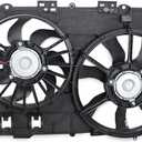 BOXI 621-052 Dual Radiator Cooling Fan Assembly Fit for 2006 2007 2008 for Chevy Equinox for Pontiac Torrent (Replace 19129813 1581578 FA70436)