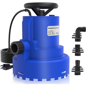 AgiiMan 1/4HP Automatic Submersible Water Pump, 2200GPH Sump Pump Utility Pump for Pool Draining, Water Removal Pump with 33' Power Cord for Flooded Areas, Swimming Pool, Flooded House Basement, Navy