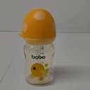 YOHKOH PPSU Baby Bottle Wide Neck, Newborn Anti-Colic Baby Bottle with Natural Response Nipple, Streamlined Body, Easy to Clean (5.4oz (Pack of 4), Yellow)