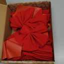 JOYIN 12 Pack Christmas Red Velvet Bows, 13" Long by 9" Wide Decorative Christmas Bows for Wreath Garland Tree Decor, Indoor Outdoor Holiday Decoration (Small)