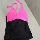 Tempt Me Women’s Tankini Top Halter Tummy Control Swim Tops Only Twist Front V Neck Bathing Suit No Bottom, Size: Large