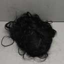 KooKaStyle Clip in Synthetic Hair Extensions Long Wavy 4PCS Thick Hairpieces Black Fiber Double Weft Natural Hair Extensions 24 Inch for Women