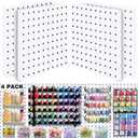 4Pcs Peg board, Pegboard Wall Organizer Panels, Wall Mount Display Small Pegboard Kits, Pegboard, Peg Boards for Wall Craft Room, for Kitchen, Garage, Workshop, Tool Accessories - White Pegboard