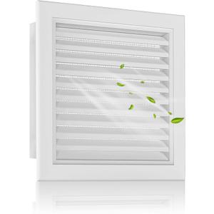 16"x16" Paintable Aluminum Alloy Gable Vent with Screen
Fits 14"x14" Vent Opening, Rust-Resistant Attic & Shed Vent with Metal Mesh, Durable Louvered Design for Airflow