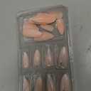 Silver Glitter Press on Nails French Tip Fake Nails Medium Almond False Nail with Rhinestone Design Nude Glossy Artificial Acrylic Full Cover Diamond Glue on Nail for Women Christmas Manicure 24Pcs