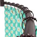 Curved Shower Curtain Rod For Bathroom 38-72 Inches, Adjustable Length, Curved Shower Rod, Metal Rods&Brackets, Round Shower Curtain Rods, Rotate Bracket For Large Shower Space, Need Drilling, Bronze