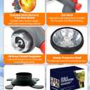 2-in-1 6800 BTU Golf Cart Heater Propane with Storage Box, Adjustable Cup Holder & Camping Base, Compatible with EZGO, Club Car, Yamaha, and More, Golf Cart Accessories (Propane Tank Not Included)