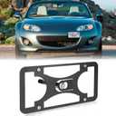 Front Bumper License Plate Mount Compatible with Mazda MX-5 Miata (NC) 2009-2015, No Drill Front License Plate Frames Tow Hook License Plate Bracket Holder Mounting Kit Car Accessories