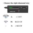 Diamond Tester, High Accuracy Simple Operation Jewelry Diamond Tester 60X Mini LED Magnifying, New Professional Diamond Selector for Novice and Expert, Thermal Conductivity Meter