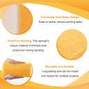Gisafai 6 Pcs Drywall Wet Sanding Sponge 9 x 4.5 x 3.1 Inch Washable Reusable Drywall Sanding Blocks for Smoothing and Finishing Surfaces Tools Wiping dust