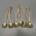 5.1 Inch Coffee & Tea Spoon,6 Pieces Gold Stainless Steel Teaspoon,Mini Spoons For Dessert And Coffee,Durable Demitasse Coffee Spoons For Dessert